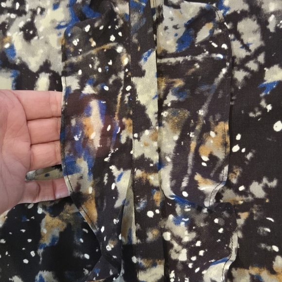 NWOT Cabi Blue Patterned Jacket - Picture 4 of 11